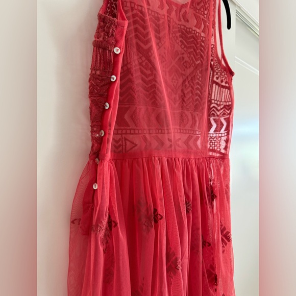 [Free People] Sheer Laced Tunic Dress - Picture 3 of 7